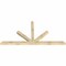 Ekena Millwork Saratoga Rough Sawn Timber Gable Bracket, Douglas Fir, 96"W x 48"H x 4"D x 4"F, 12/12 Pitch GBW096X48X0404SAR00RDF - alternate 5
